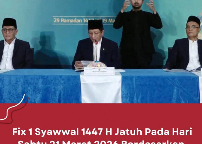 Pemerintah Tetapkan Idulfitri 1447 H Jatuh pada 21 Maret 2026