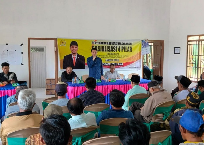 Anggota DPR RI Tofan Maulana Sosialisasikan 4 Pilar di Desa Simpang Sender Utara