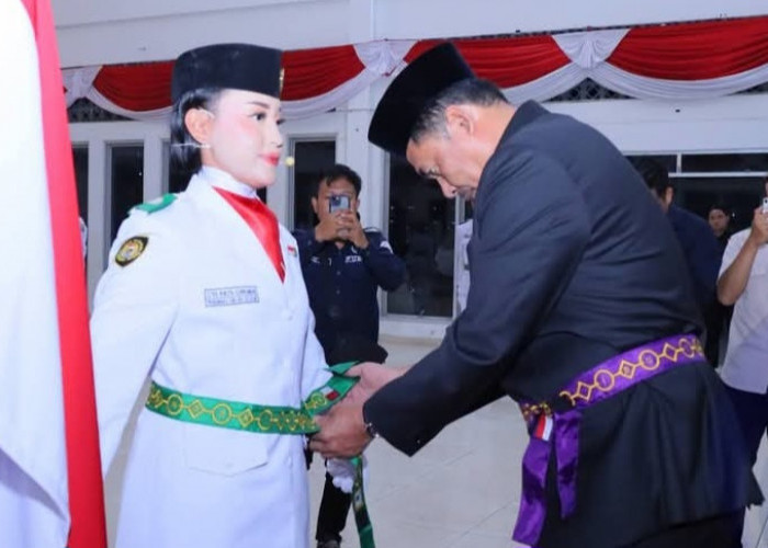 Bupati OKU Selatan Kukuhkan Paskibraka Tingkat Kabupaten Tahun 2026