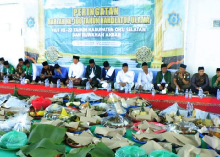 Wabup Misnadi Hadiri Harlah 100 NU dan HUT ke-22 OKU Selatan