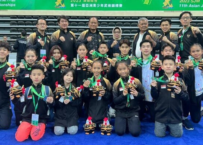 Timnas Wushu Junior Indonesia Torehkan Prestasi Gemilang di Asia Wushu Junior XI/2023 di Makau