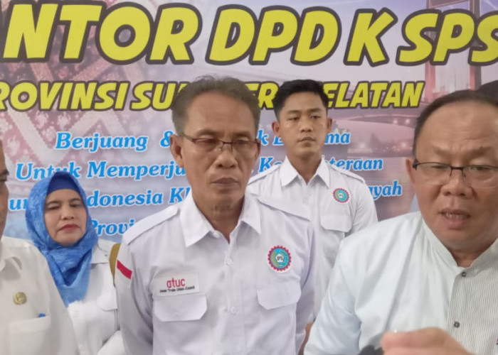 Anggota DPRD Bangka Belitung Kunjungi KSPSI Sumsel.  Duh Kenapa Yah?