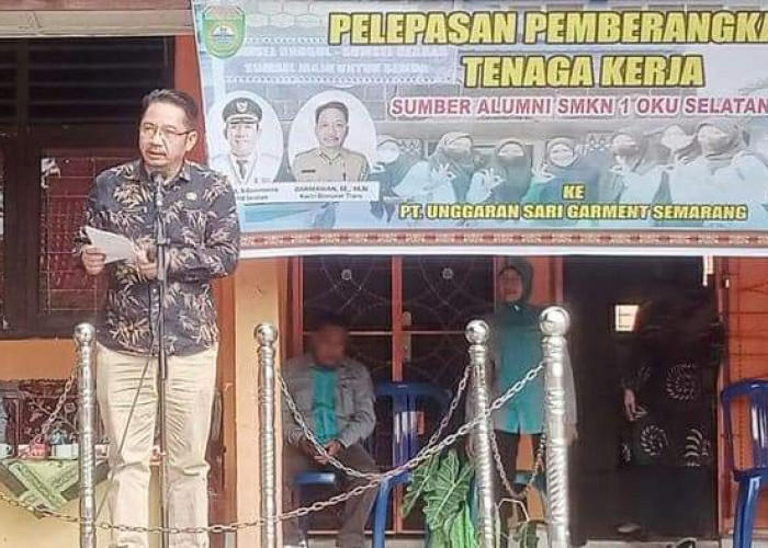 Disnakertrans OKU Selatan Lepas Tenaga Kerja ke Semarang