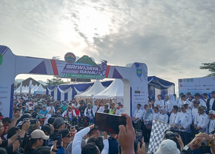 Goweser dari Seluruh Indonesia Meriahkan Sriwijaya Ranau Gran Fondo 2025 di Danau Ranau