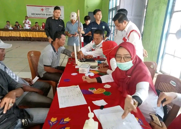 PMI OKUS, dan Puskes Buay Oemaca Gelar Donor Darah   