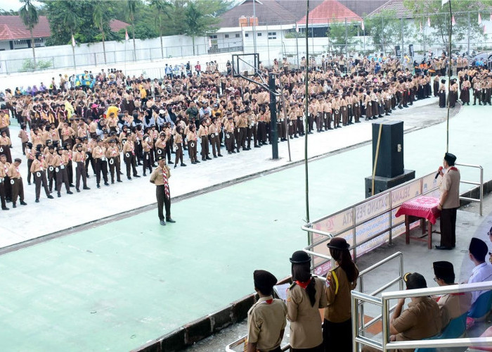 Pemkab OKU Selatan Gelar Lomba PBB Pramuka dalam Peringatan Hari Pramuka ke-63