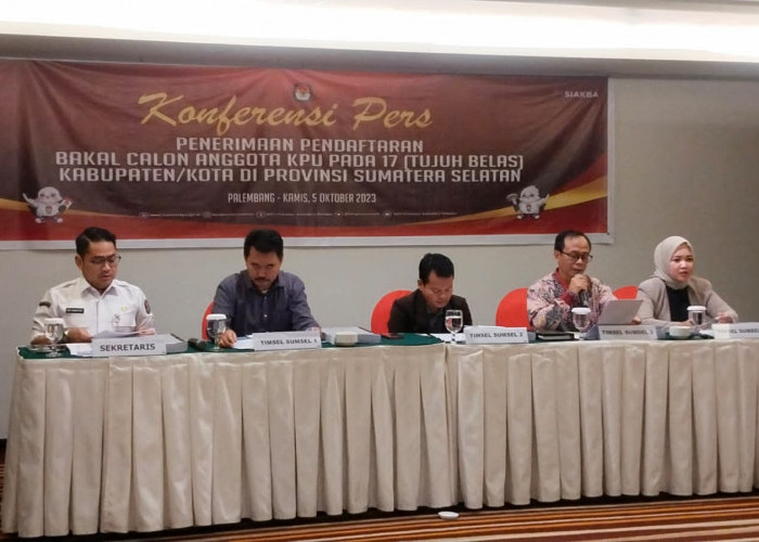 KPU Mulai Buka Pendaftaran Calon Anggota KPU Kabupaten/Kota di Sumatera Selatan untuk Periode 2024-2029