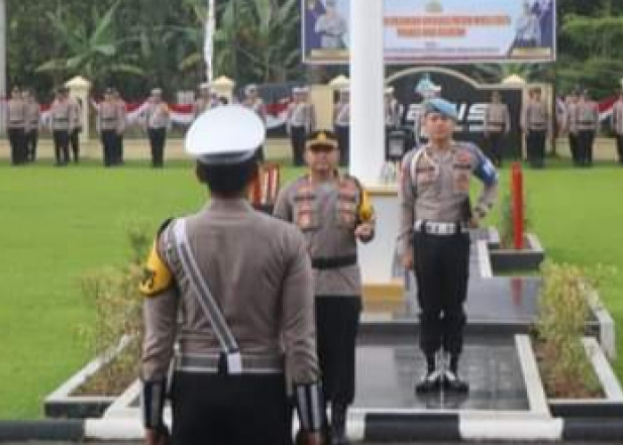 Polres OKUS Gelar Apel Pasukan Operasi Patuh Musi 2023