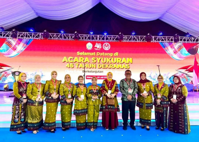 Ketua Dekranasda OKU Selatan Hadiri Syukuran HUT ke-46 Dekranas di Makassar, Dorong Perajin Lokal Naik Kelas