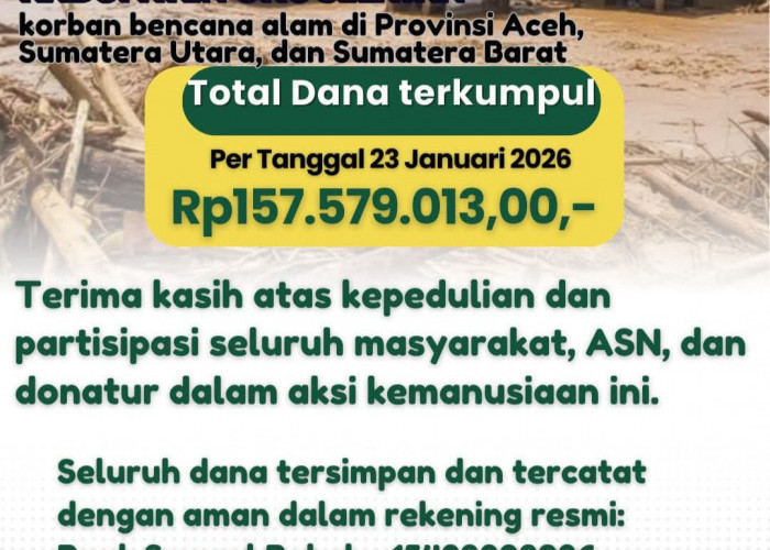 Donasi Kemanusiaan Pemkab OKU Selatan Terkumpul Rp157,5 Juta, Bantuan Masih Dibuka