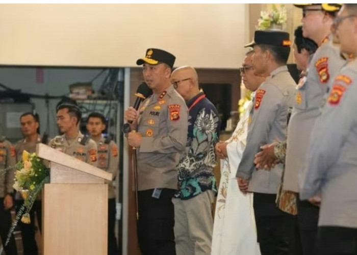 Kapolda Sumsel Tinjau Pengamanan Paskah di Gereja St Yoseph: Tertib dan Lancar