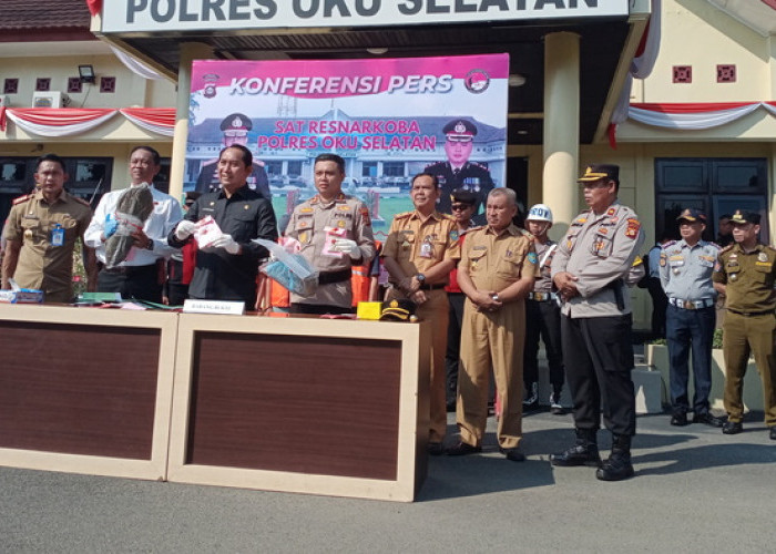 Kurun Waktu 8 Bulan Polres OKUS Ungkap 36 Pengedar Narkoba