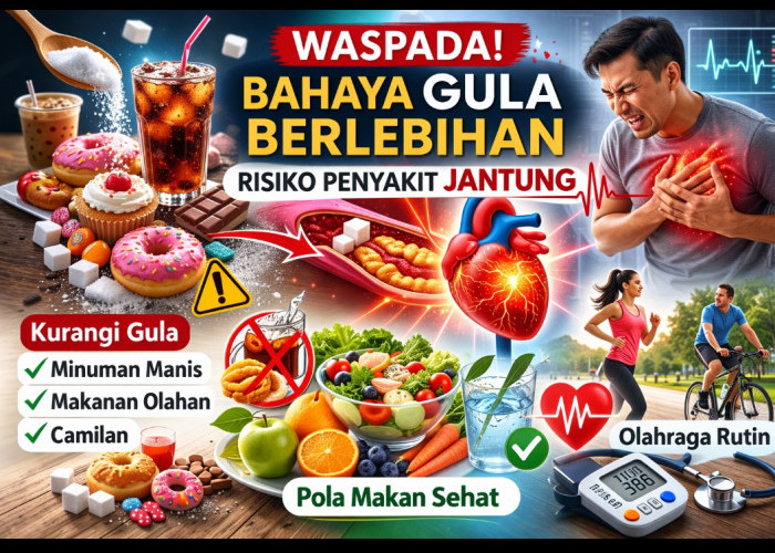 Konsumsi Gula Berlebihan Dikaitkan dengan Risiko Penyakit Jantung – Ahli Sarankan Pola Makan Seimbang