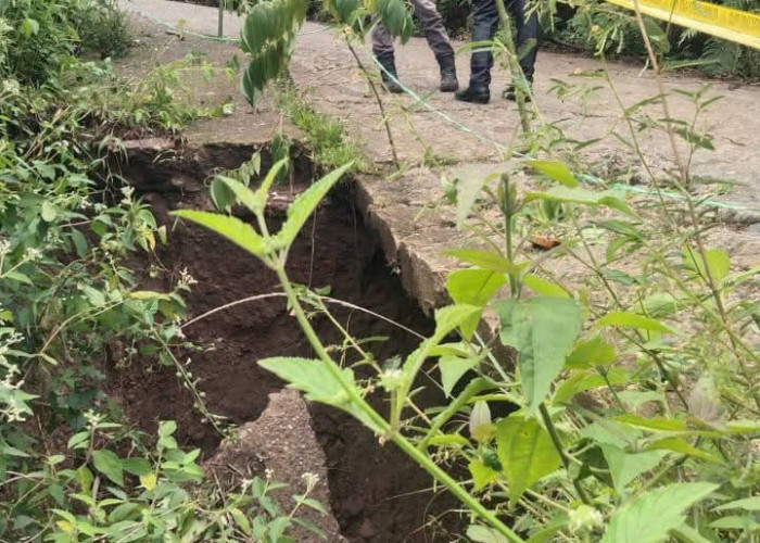 Bupati OKU Selatan: Hindari Melintas di Jalan Amblas Desa Tenang