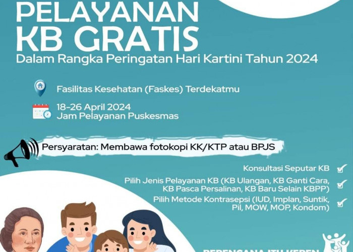  Pemkab OKUS Gelar Program KB Gratis untuk Pasangan Usia Subur (PUS) dalam Rangka Memperingati Hari Kartini