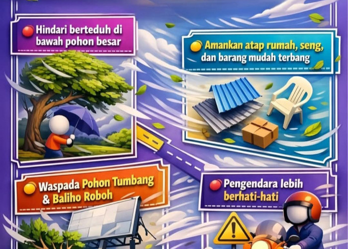 Pemkab OKU Selatan Imbau Masyarakat Waspada Angin Kencang dan Cuaca Ekstrem