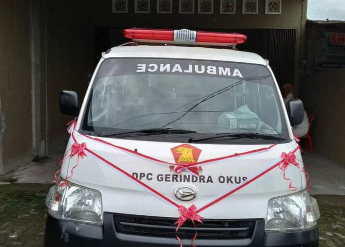 DPC dan PAC Partai Gerindra Resmikan Ambulance Gratis Untuk Masyarakat