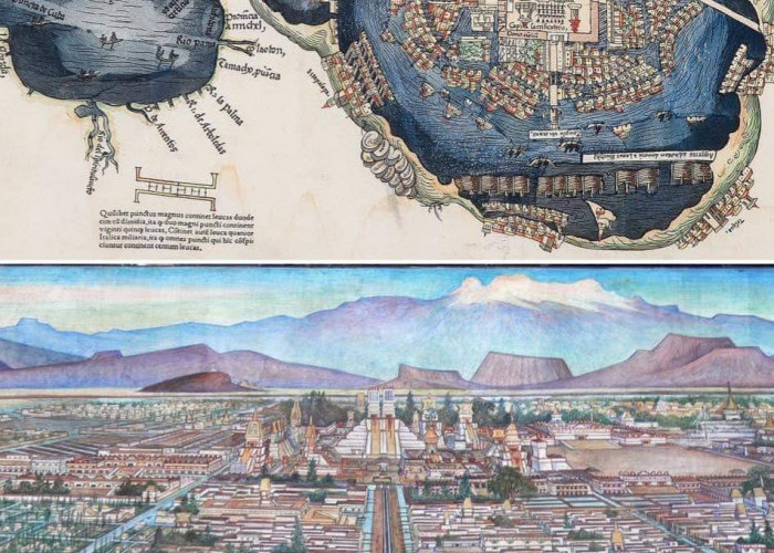 Peta Eropa Pertama Tenochtitlan: Ibukota Kerajaan Aztec