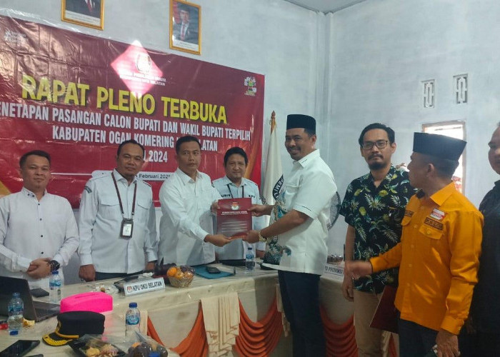 Resmi! Abusama-Misnadi Ditetapkan sebagai Bupati dan Wakil Bupati OKU Selatan 2025-2030