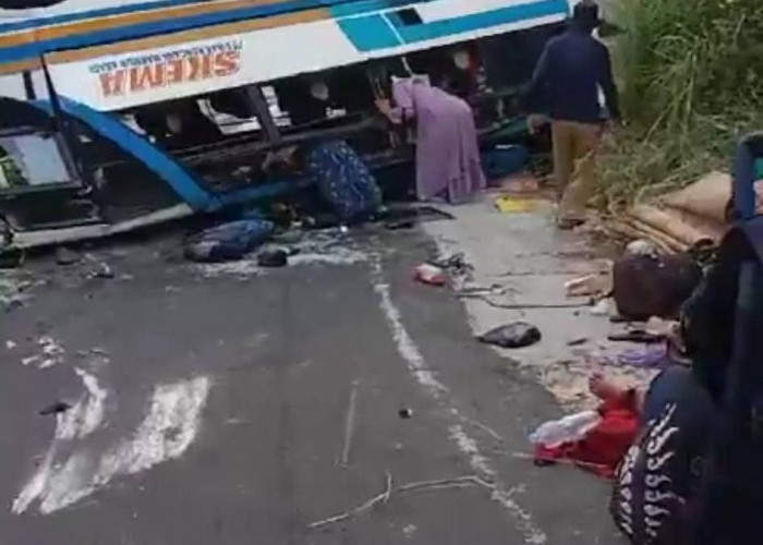 Kecelakaan Bus di Danau Ranau OKU Selatan, Diduga Tak Kuat Menanjak