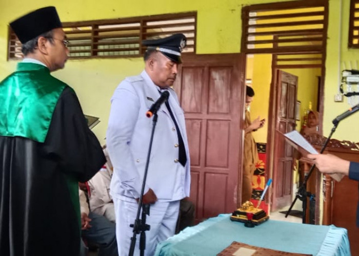 Meninggal, Pemkab OKU Selatan Lantik PJ Kades Dusun Tengah