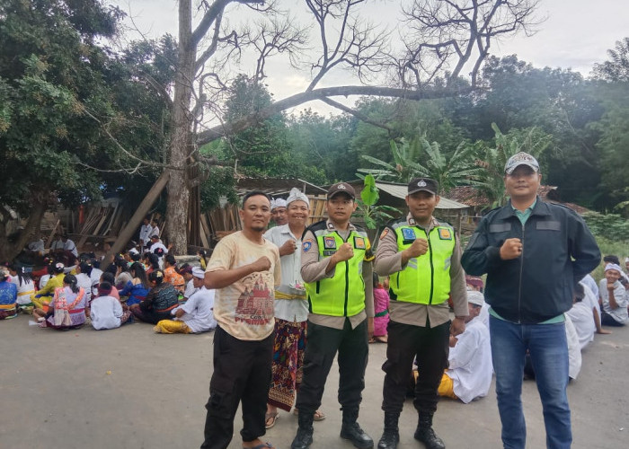 Hari Raya Nyepi, Pemdes Karang Agung dan Polsek Simpang Berikan Pengamanan Maksimal