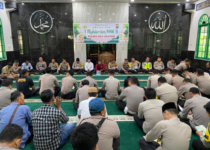 Gelar Peringatan 1 Muharram di Masjid Al Mukhlisin, Polres Adakan Giat Religius