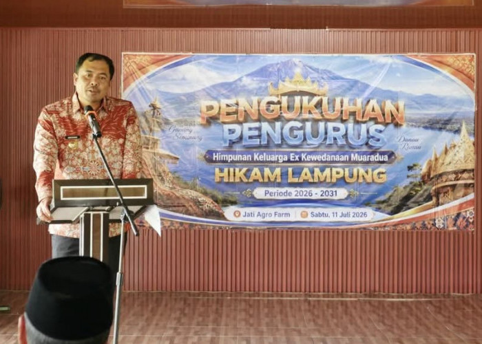 Hadiri Pengukuhan HIKAM Lampung, Bupati OKU Selatan Ajak Perantau Bersinergi Bangun Daerah