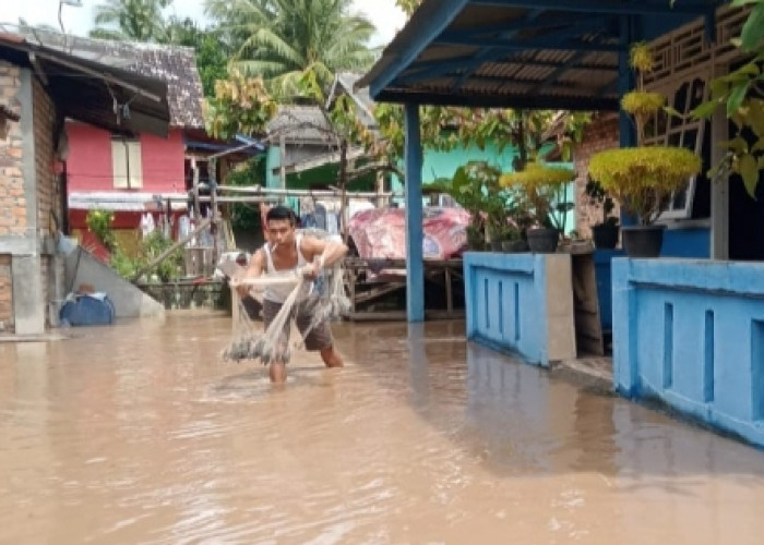 Sejumlah Rumah di Tanjung Kemala Martapura OKU Timur Kembali Terendam Banjir