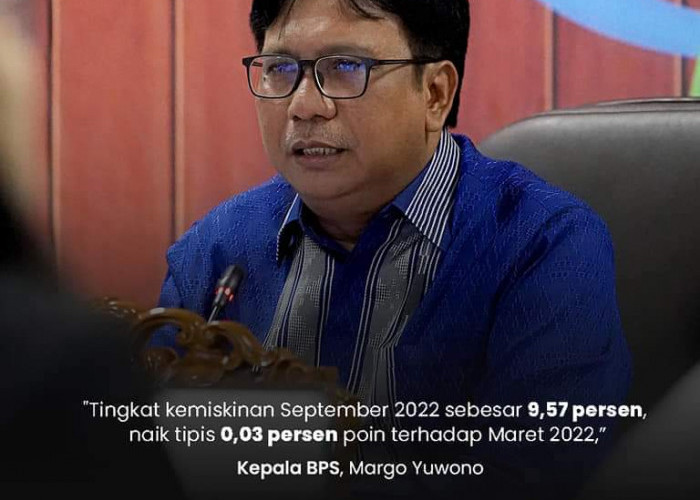 Tingkat Kemiskinan Indonesia Belum Pulih,  September 2022 sebesar 9,57%