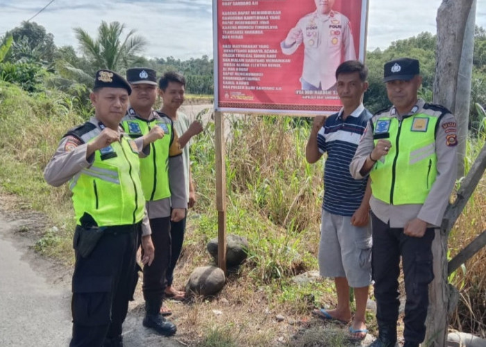 Menghentikan Musik Remik: Polsek BSA Pasang Banner di Desa-Desa untuk Meningkatkan Keamanan