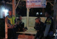 Perkuat Kamtibmas, Polsek Simpang Martapura Sambang dan Cek Pos Satkamling