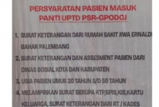 Dinsos Sumsel Perketat Syarat Masuk Panti ODGJ, Wajib Lengkapi Dokumen