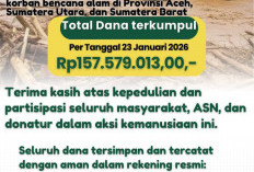 Donasi Kemanusiaan Pemkab OKU Selatan Terkumpul Rp157,5 Juta, Bantuan Masih Dibuka