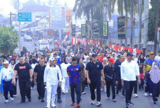 Bupati dan Wabup OKU Selatan Ikuti Jalan Sehat dan Senam Sehat Semarakkan HUT RI ke-81