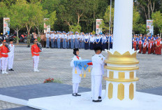 Upacara Penurunan Bendera Merah Putih HUT Ke-81 RI di OKU Selatan Berlangsung Khidmat