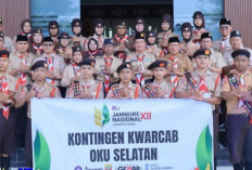 Wabup OKU Selatan Lepas Kontingen Kwarcab Menuju Jambore Nasional 2026